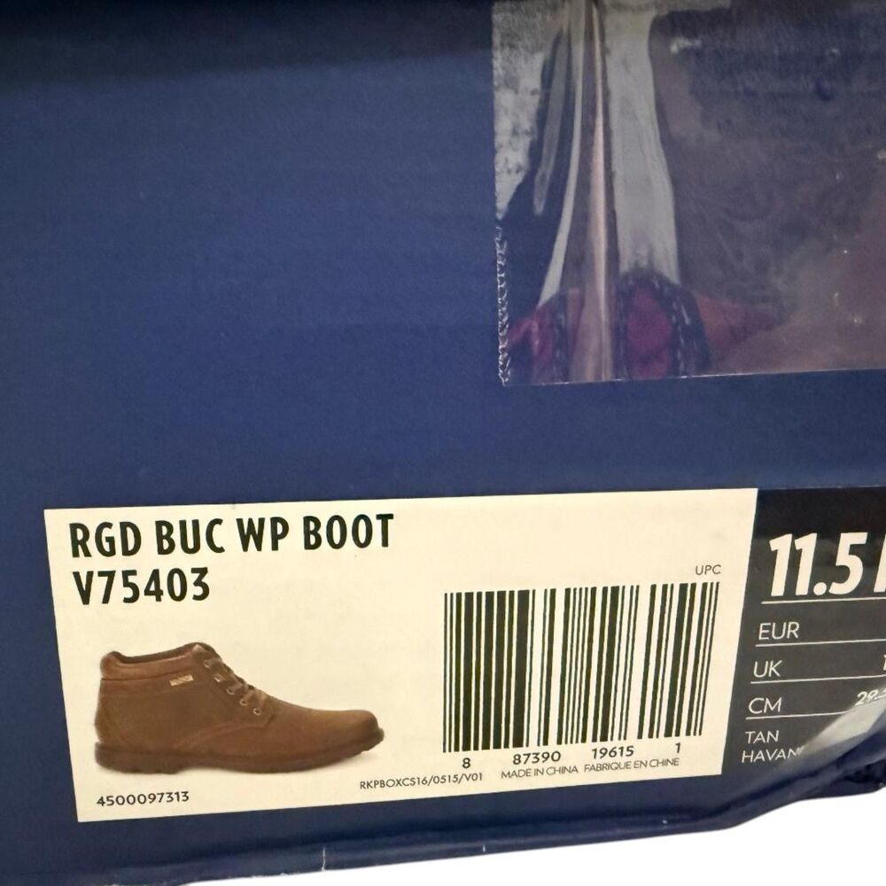 ROCKPORT Rugged Bucks Waterproof Boot, NEW IN BOX! Size 11.5 - Picture 9 of 9